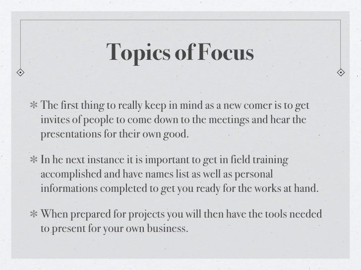 office meeting topics