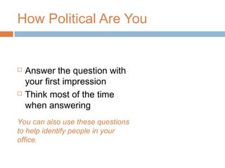 Office politics | PPT