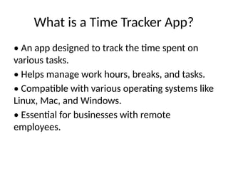 Automatic time tracking app for Mac - Office Punch | PPTX