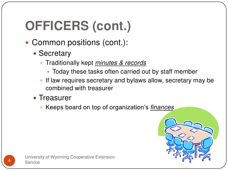 Board Officer Responsibilities