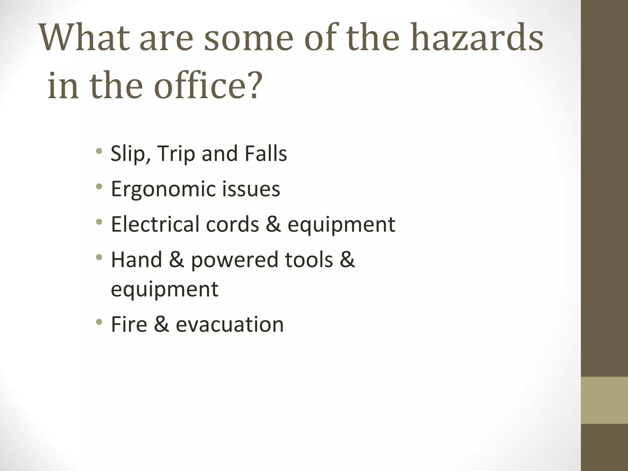 Office safety | PPT