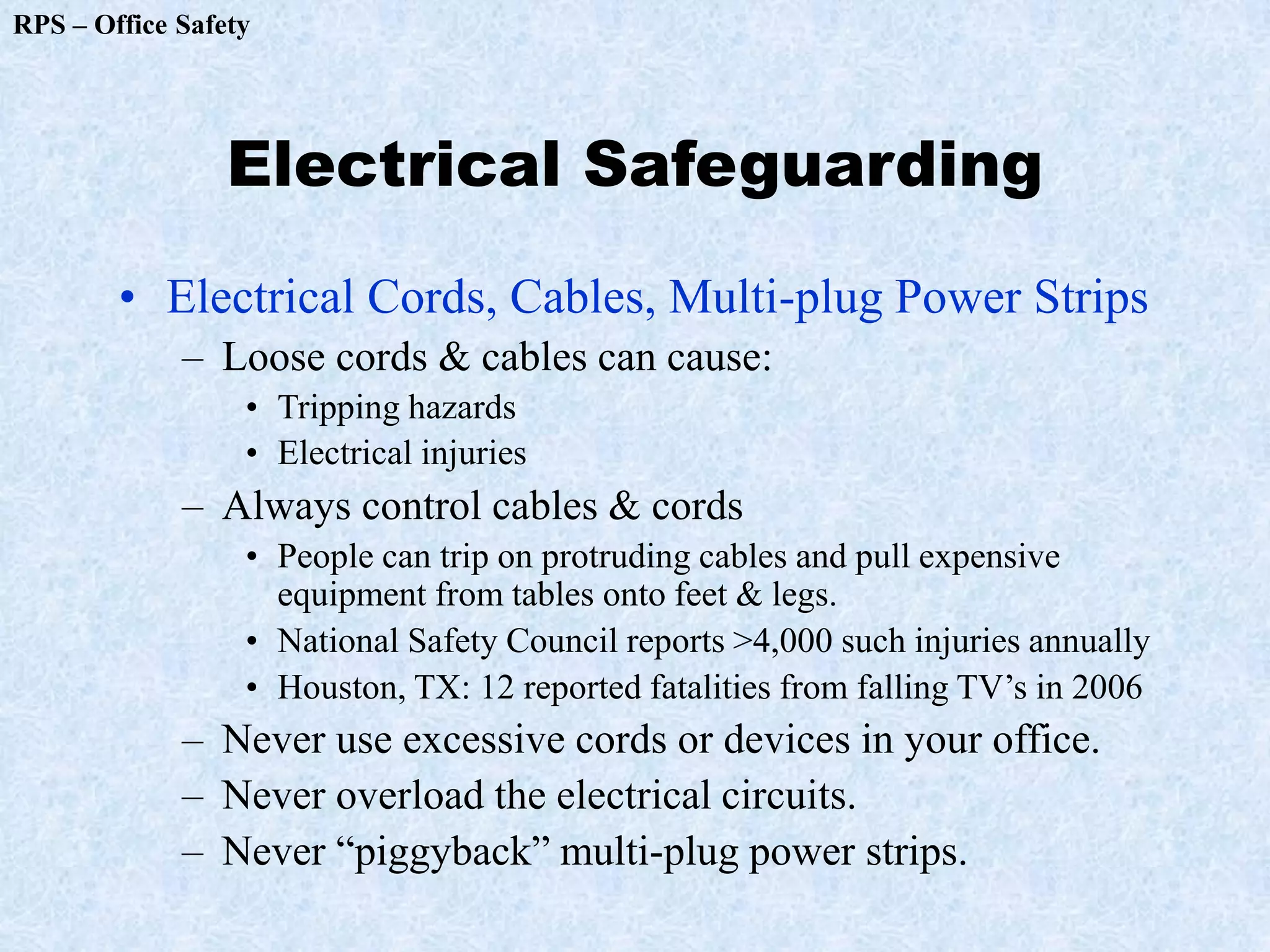 Office safety | PDF