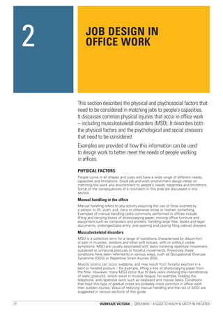A guide to health safety in the office | PDF