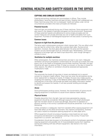 A guide to health safety in the office | PDF