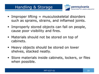 Office Safety slides for office employees | PPTX