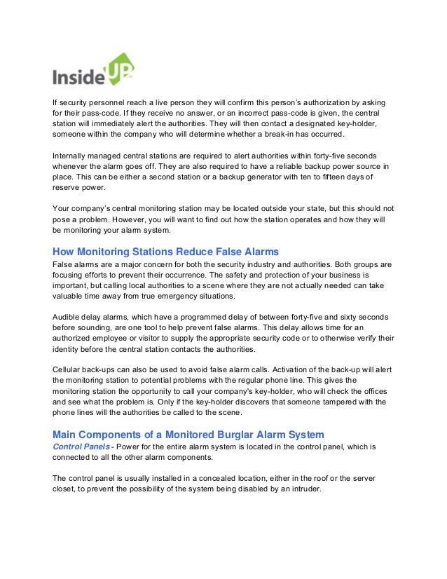 Intruder Alarm Log Book Template