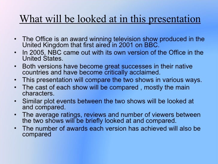 0761787 the Office UK vs. the Office US