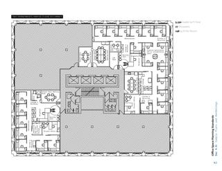 i
4-person workstation
Pod w/ collaborative
space
Printer 
Recycling
Workstations
Workstations
LAN
Room
Waiting
Area
Waiting
Area
Storage

Mailboxes
Storage 
Mailboxes
Reception
Reception
Breakout
Room
Breakout
Room
Private
office
Private office
Printer

Recycling
Printer 
Recycling
Shared
Small
Shared
Medium
Meeting
Room
Meeting
Room
Shared Small Meeting
Room
Shared
Satff
Room
Combonation
Copy
Area

Enclosed
Storage
Combonation
Copy
Area

Enclosed
Storage
62
Office
Space
Planning
Standards
Sec
4.0:
Sample
Plans
and
Renderings
5,350 Usable Sq Ft Total
27 Occupants
198 Sq Ft Per Person
 