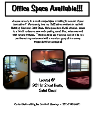 Office Space Available 2
