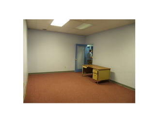 Office space looking in from
door.
           Dimensions 12’ x 16’
 
