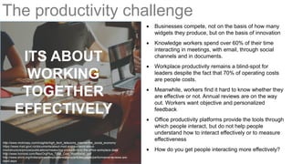 The productivity challenge
 Businesses compete, not on the basis of how many
widgets they produce, but on the basis of in...