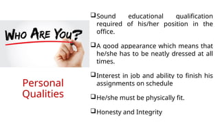Stafff A PowerPoint Presentation on Office Stafff | PPTX