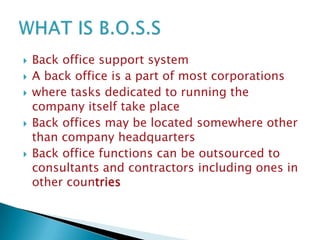 Office support system and application software | PPTX