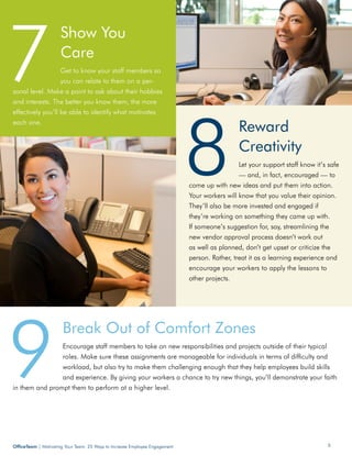 OfficeTeam | Motivating Your Team: 25 Ways to Increase Employee Engagement 5OfficeTeam | Motivating Your Team: 25 Ways to ...