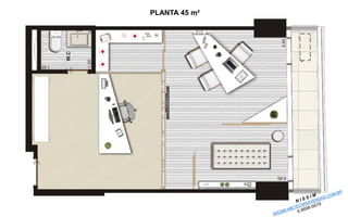 PLANTA 45 m²  