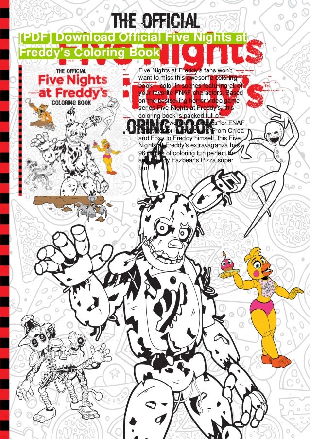 Download Pdf Download Official Five Nights At Freddy S Coloring Book