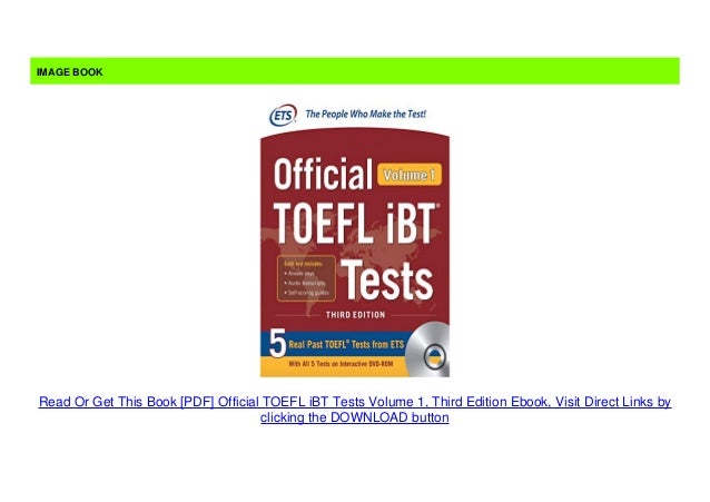 Pdf Official Toefl Ibt Tests Volume 1 Third Edition Ebook