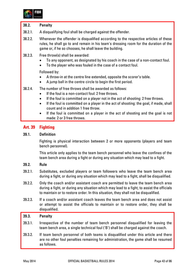 FIBA Official basketball rules