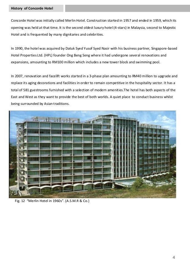 Architectural Analysis Report Of Concorde Hotel Kuala Lumpur - 