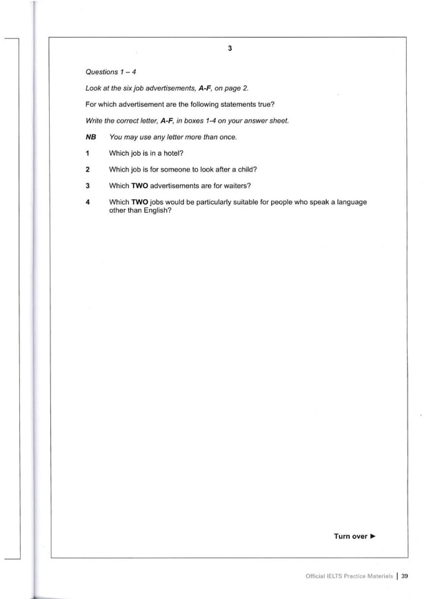 Official ielts practice material PDF