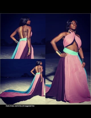 Panels of sheer, colorful bliss with exaggerated Train

 