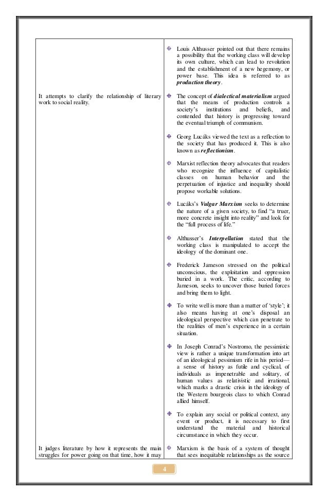 Essay marxist literary theory