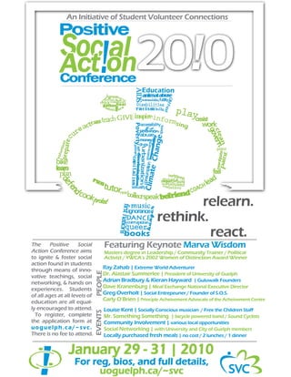 Poster for Positive Social Action Conference 2010
