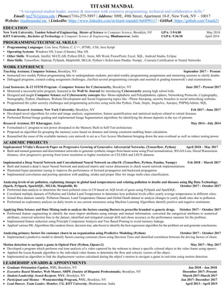 Titash Computer Official resume titash_mandal_ | PDF
