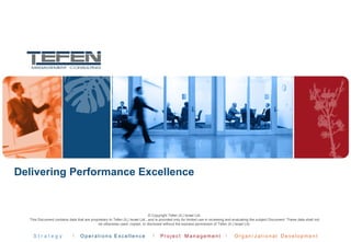 Delivering Performance Excellence 
