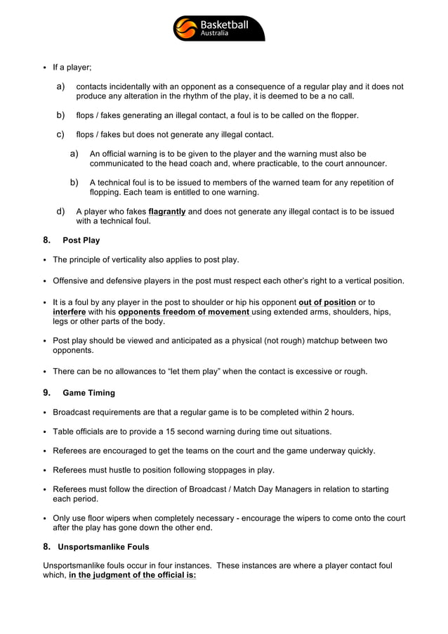 Officiating Guidelines For FIBA Referees PDF