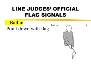 Line Judge Basic Tutorial officiating volleyball powerpoint presentation | PPT