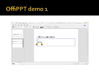OffiPPT online editor for Powerpoint PPT from Offidocs