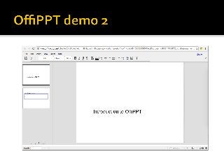OffiPPT online editor for Powerpoint PPT from Offidocs