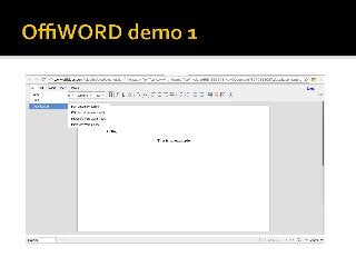OffiWORD create and edit WORD documents online