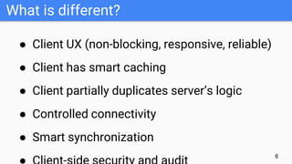 Offline first: application data and synchronization | PPTX