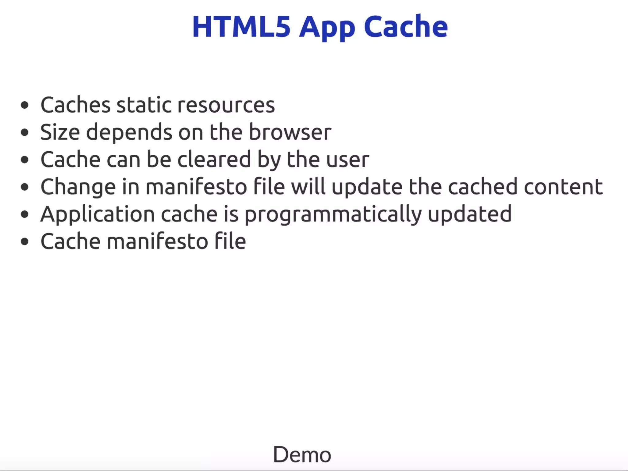 Offline First Applications