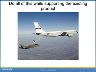 Proprietary and Confidential15Do all of this while supporting the existing product