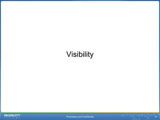 Proprietary and Confidential37Visibility