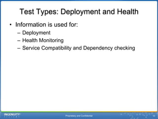 Proprietary and Confidential50Test Types