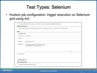 Proprietary and Confidential60Test Types: FitNesseWhat we use it for: