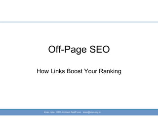 Off-Page SEO How Links Boost Your Ranking 