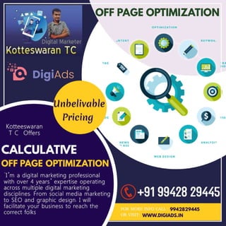 Off page seo   kotteeswaran t c - digital marketing