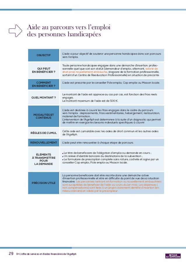 TÉLÉCHARGER DOSSIER DEMANDE SUBVENTION AGEFIPH SUBVENTION AGEFIPH TÉLÉCHARGER DOSSIER DEMANDE