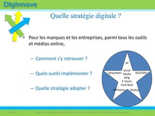 En tirant parti des nouveaux leviers de croissance et usages des médias sociaux par les consom-acteurs, en passant par la définition de vos besoins, jusqu’au pilotage de la mise en œuvre de vos plateformes