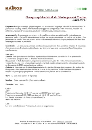 Véritable	
  levier	
  de	
  performance	
  	
  
Objec<fs	
  :	
  	
  
Transformez	
  vos	
  charges	
  en	
  valeur	
  ajoutée	
  et	
  
communiquer	
  en	
  interne	
  et	
  en	
  externe	
  sur	
  votre	
  
contribuMon	
  à	
  l’économie	
  de	
  votre	
  territoire.	
  	
  
Avantages	
  :	
  	
  
En	
  expliquant	
  la	
  contribuMon	
  de	
  votre	
  entreprise	
  au	
  
développement	
  du	
  territoire,	
  vous	
  renforcer	
  votre	
  image	
  de	
  
proximité	
  et	
  d’engagement	
  dans	
  l’économie	
  locale.	
  Vous	
  
favoriser	
  le	
  dialogue	
  en	
  interne	
  et	
  en	
  externe	
  sur	
  un	
  niveau	
  
d’échange	
  et	
  de	
  partage	
  de	
  vos	
  valeurs	
  et	
  du	
  sens	
  qui	
  vous	
  
anime.	
  	
  	
  	
  	
  
Biom	
  ABtude	
  	
  
Processus	
  :	
  	
  
!  EntreMen	
  avec	
  le(s)	
  responsables	
  et	
  les	
  
personnes	
  concernées	
  
!  Collecte	
  des	
  informaMons	
  et	
  documents	
  	
  
!  Rendu	
  des	
  informaMons	
  et	
  de	
  la	
  notaMon	
  
!  AcMons	
  et	
  mise	
  en	
  œuvre	
  de	
  communicaMon	
  	
  
en	
  interne	
  et	
  externe	
  	
  
!  AcMons	
  de	
  déploiement	
  en	
  interne	
  et	
  externe	
  	
  
!  Rencontres	
  business	
  	
  
Coût	
  :	
  	
  
Auto-­‐évaluaMon	
  gratuite	
  
Adhésion	
  et	
  pré-­‐	
  évaluaMon	
  :	
  480€	
  HT	
  	
  
Adhésion	
  &	
  évaluaMon	
  entre	
  1850	
  et	
  3850€	
  HT	
  	
  
	
  (Valable	
  2	
  années)	
  	
  
Vous	
  cherchez	
  à	
  :	
  	
  
!  Améliorer	
  votre	
  acMvité	
  et	
  vos	
  marges	
  	
  
!  Augmenter	
  la	
  notoriété	
  de	
  votre	
  entreprise	
  
!  Aﬃrmer	
  les	
  valeurs	
  qui	
  vous	
  démarque	
  de	
  la	
  concurrence	
  	
  	
  	
  
!  MoMver	
  vos	
  équipes	
  	
  
!  Responsabiliser	
  et	
  engager	
  vos	
  clients	
  dans	
  leur	
  acte	
  d’achat	
  
!  Faciliter	
  vos	
  obtenMons	
  de	
  marchés	
  publics	
  	
  
!  Améliorer	
  votre	
  taux	
  de	
  transformaMons	
  de	
  devis…	
  	
  	
  
!  PermeOre	
  une	
  reconnaissance	
  de	
  vos	
  collaborateurs	
  et	
  de	
  leur	
  
travail.	
  
+++/…	
  
 