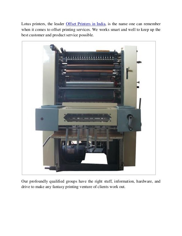 Offset printers in india