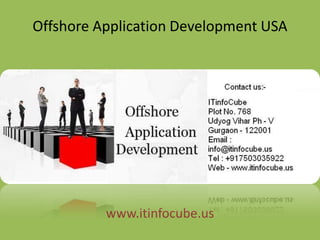 Offshore Application Development USA
www.itinfocube.us
 