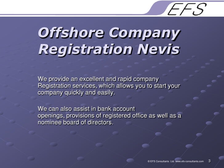 Offshore forex company registration