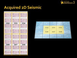 Acquired 2D Seismic 532 533 534 546 547 548 