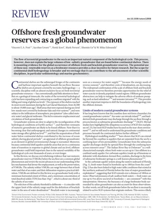 Offshore fresh groundwater reserves as a global phenomenon | PDF